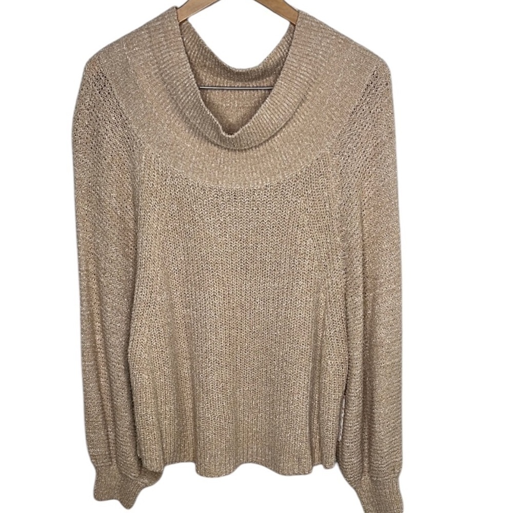 NWT Free People Ivory Knit Wide Neck Cropped Sweater Women Size M